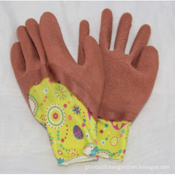 13G Polyster Liner Latex Coated Printing Glove